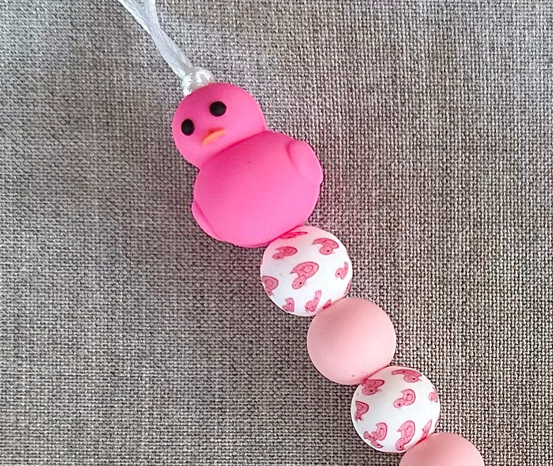 Rubber Ducky Pacifier Clip