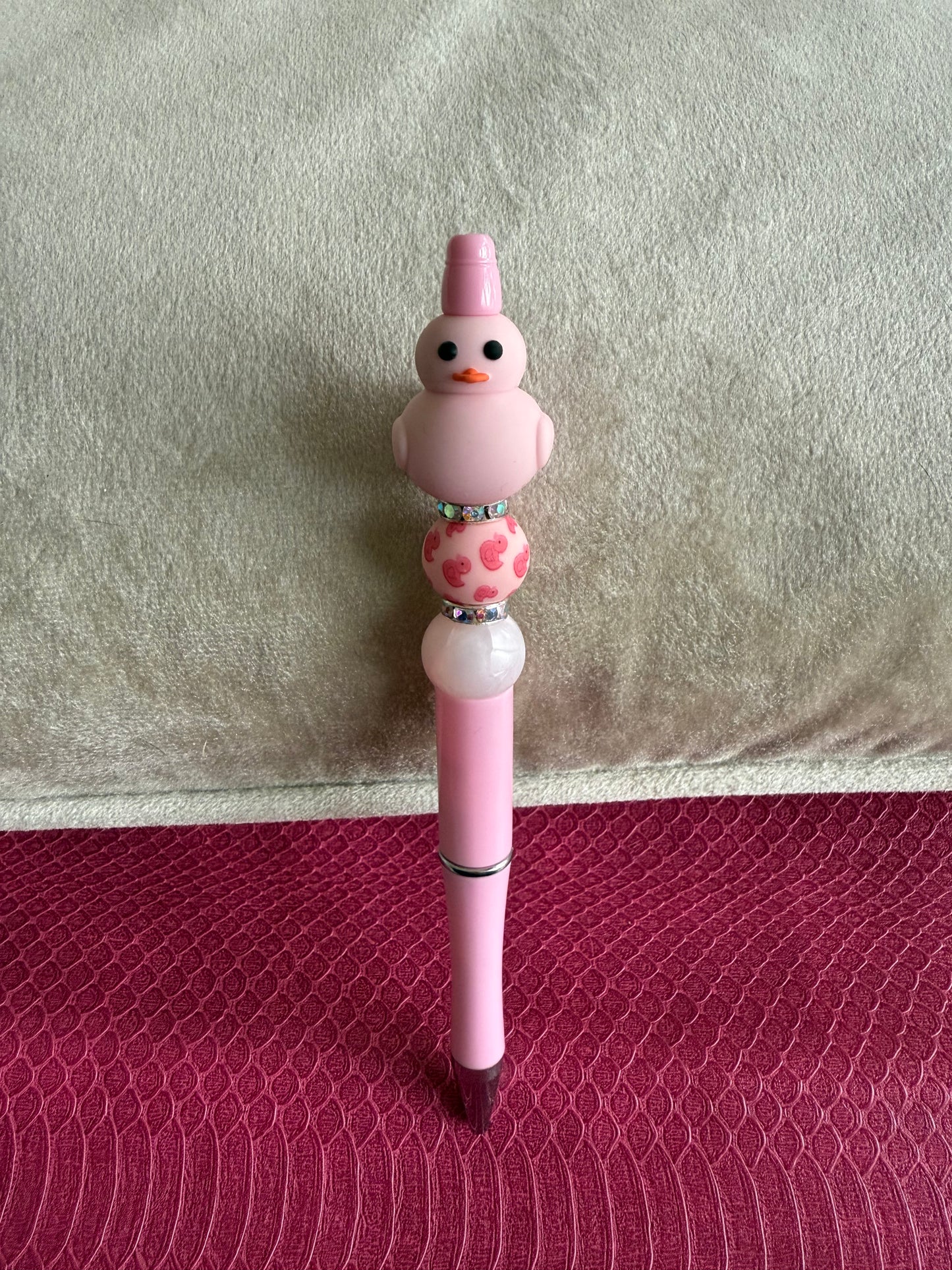 Pink Rubber Duck Pen
