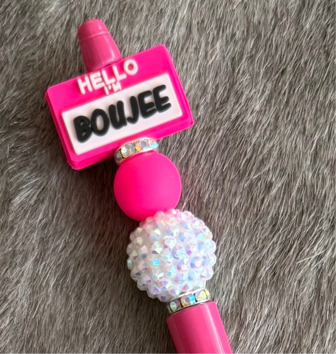 Hot Pink Boujee Pen