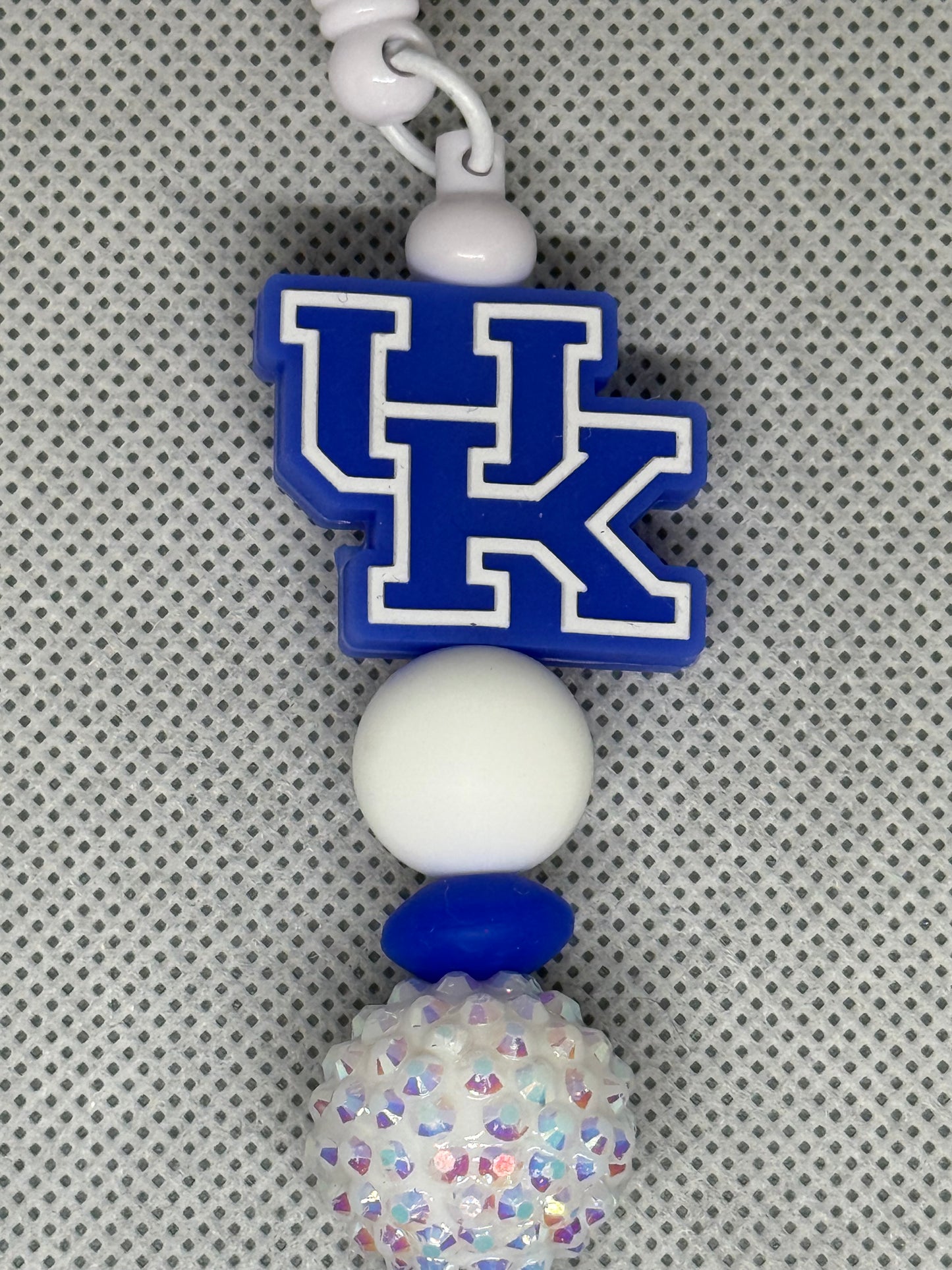 Blue & White Kentucky School Badge Reel