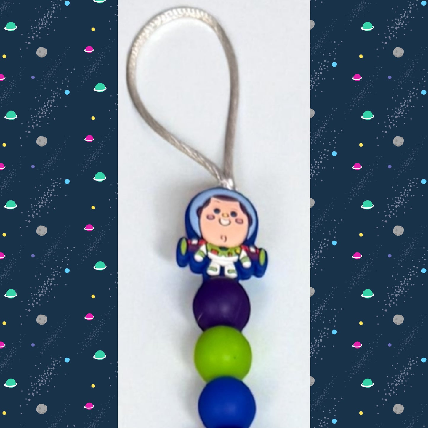 Astronaut Pacifier Clip
