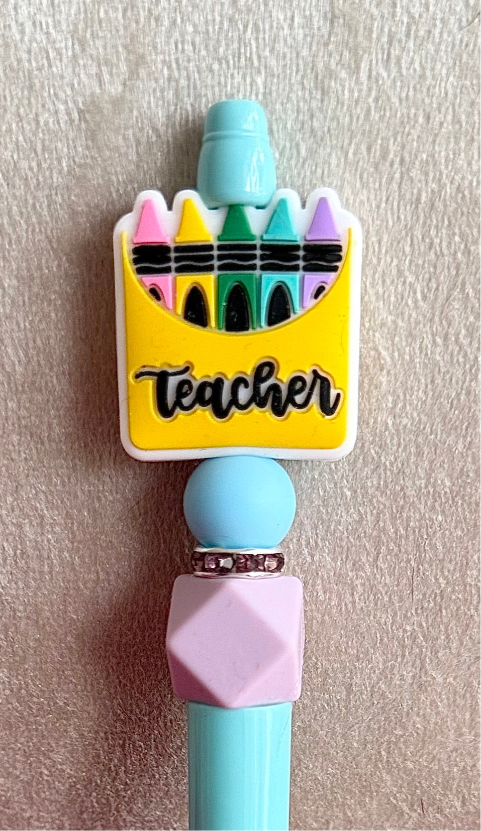 Teacher Crayon Box Pen