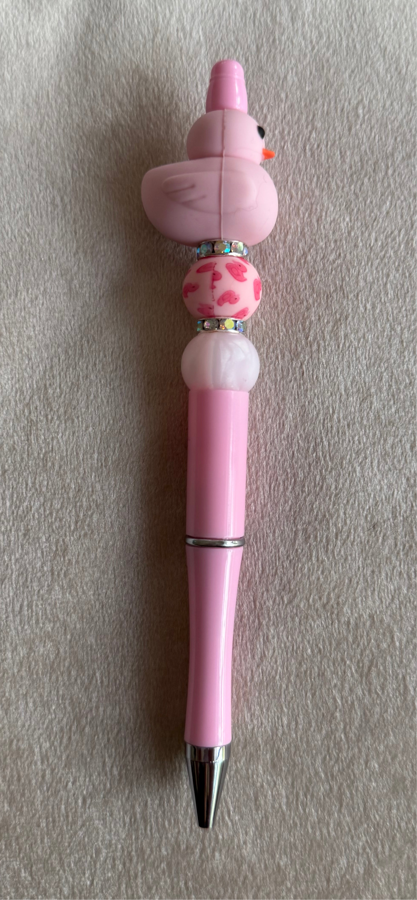 Pink Rubber Duck Pen