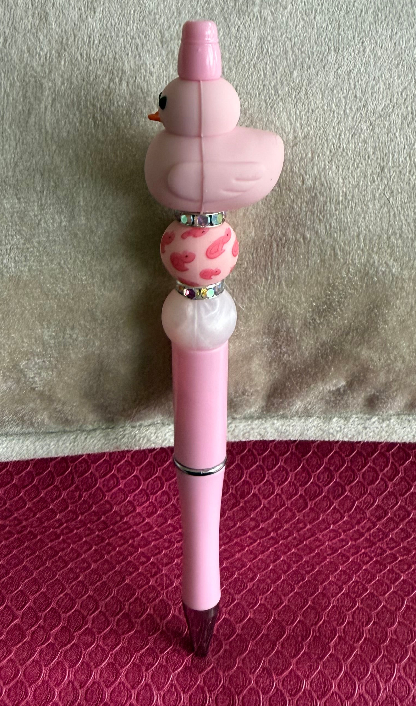 Pink Rubber Duck Pen