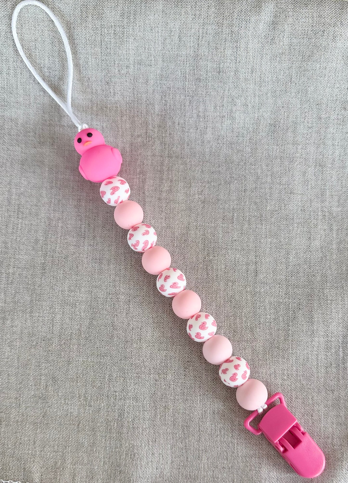 Rubber Ducky Pacifier Clip