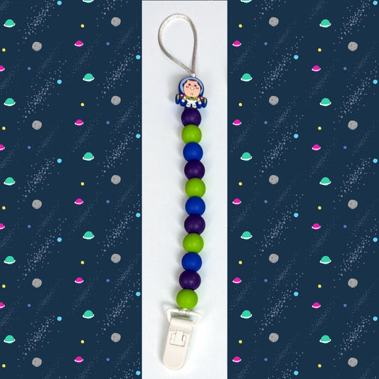 Astronaut Pacifier Clip