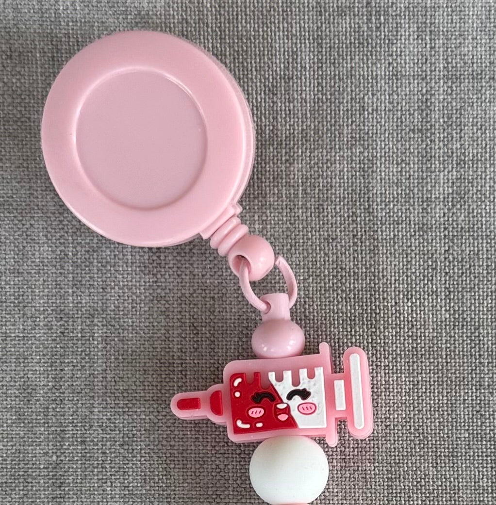 Pink Medical Badge Holder