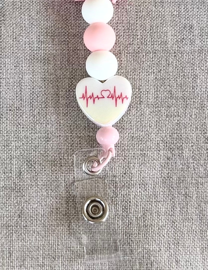 Pink Medical Badge Holder