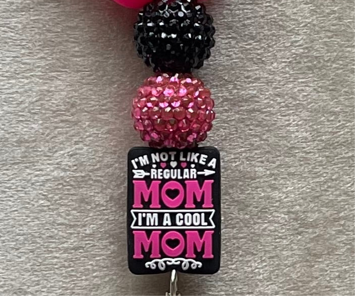 I’m Not Like A Regular Mom Wristlet Keychain
