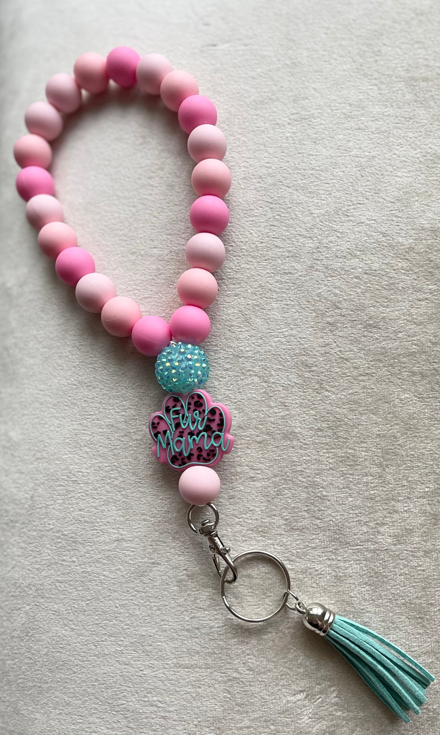 Fur Mama Wristlet Keychain