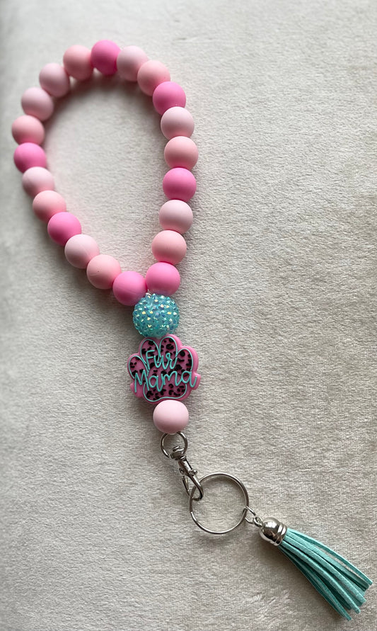 Fur Mama Wristlet Keychain