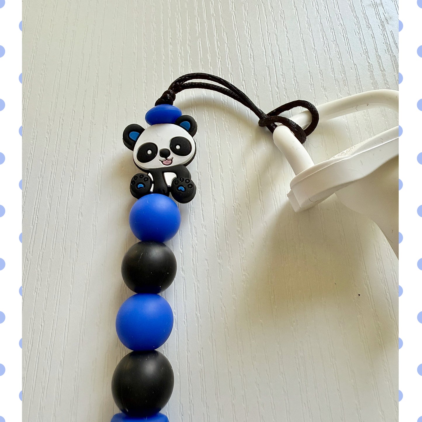 Panda Pacifier Clip